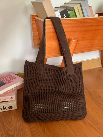 Crochet Handbags Beach Mesh Knit Bags Tote Bags Women's Shoulder Bags