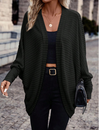 Women's Batwing Sleeve Open Front Knit Cardigan