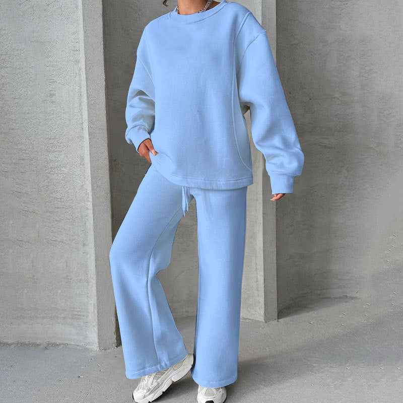 Women's Oversized Sweatshirt Wide Leg Pants Lounge Set