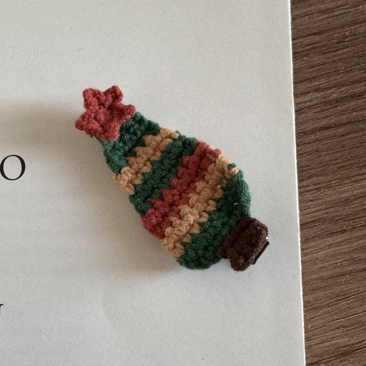 Handmade Crochet Xmas Hair Clips Holiday Barrettes Girls