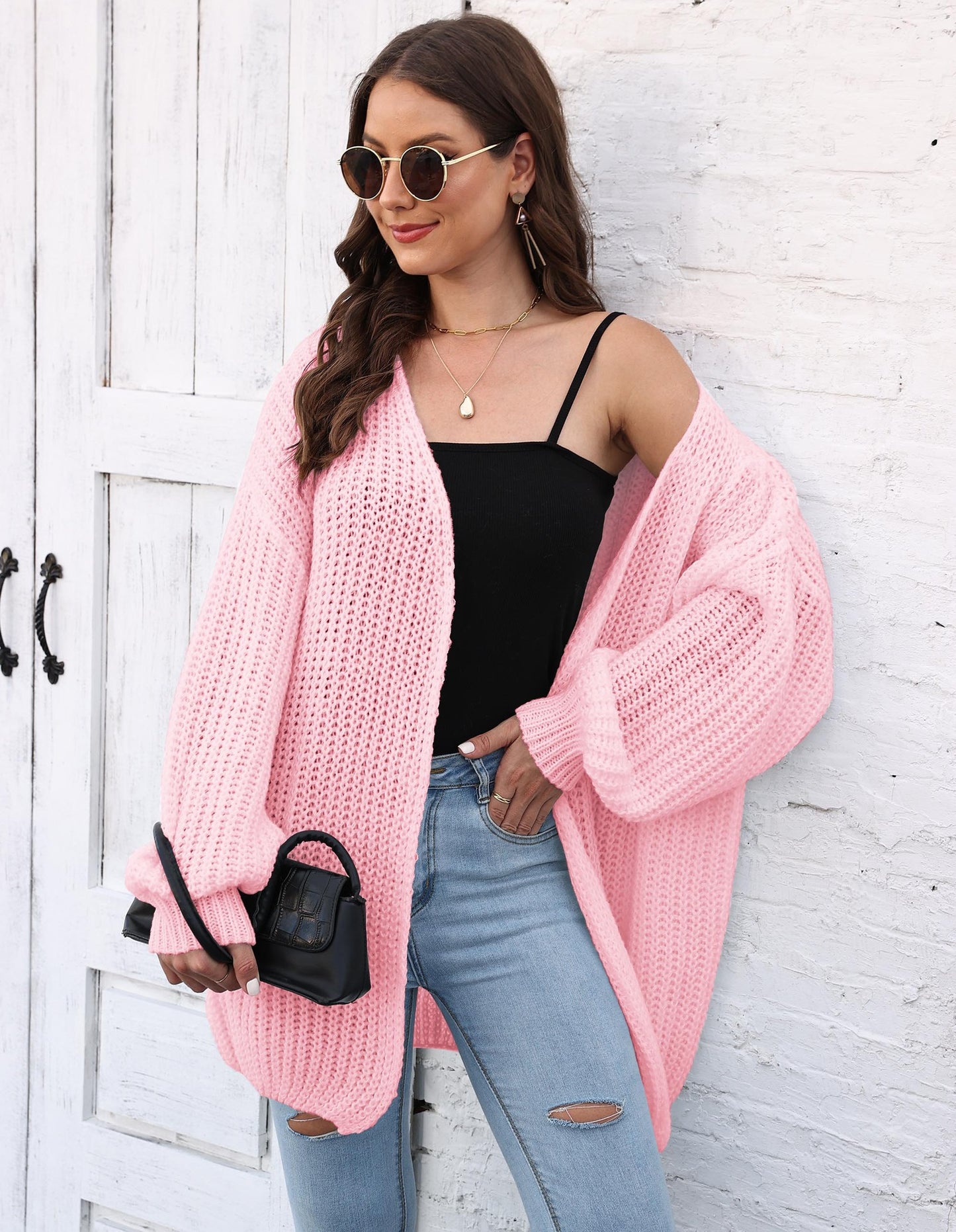Women's Thick Coat Sweater Women's Cardigan Loose Lazy Style