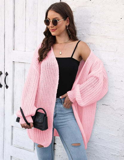 Women's Thick Coat Sweater Women's Cardigan Loose Lazy Style