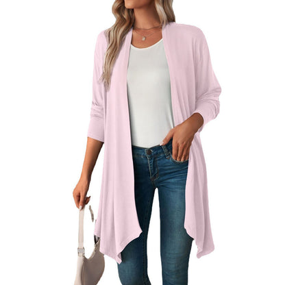 Women's Open Front Long Cardigan Lightweight Duster