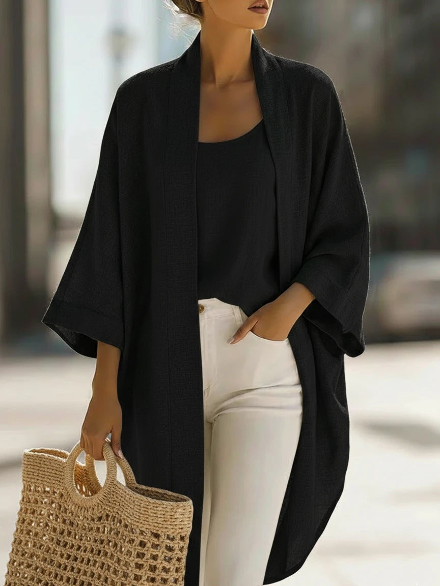Women's Kimono Cardigan & Tank Two Piece Set