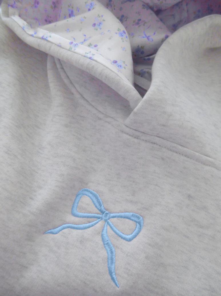 Women's Coquette Bow Oversized Hoodie Pullover
