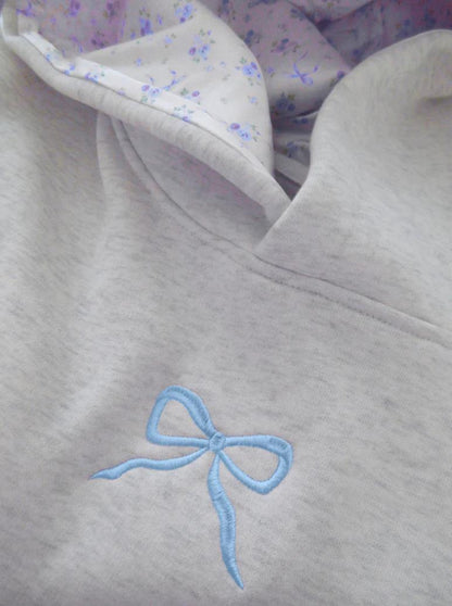 Women's Coquette Bow Oversized Hoodie Pullover