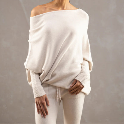 Women's Oversized Crew Neck Soft Knit Pullover Sweater