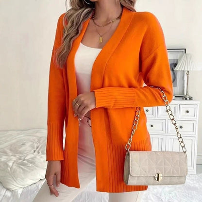 Plus Size Oversized Chunky Cardigan Open Front Pockets