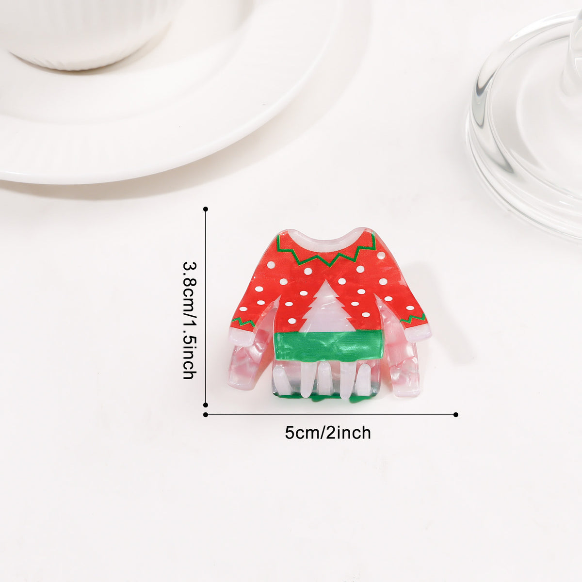 Christmas Claw Clips Gingerbread Santa Tree Snowflake