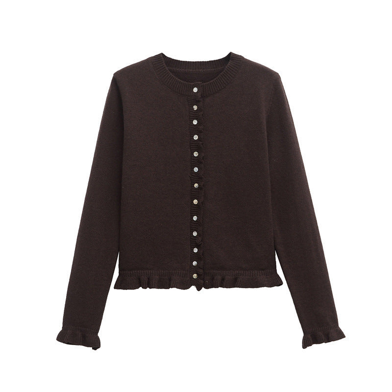 Women's Button Front Knit Cardigan Classic Layering Sweater