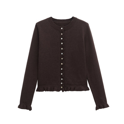 Women's Button Front Knit Cardigan Classic Layering Sweater