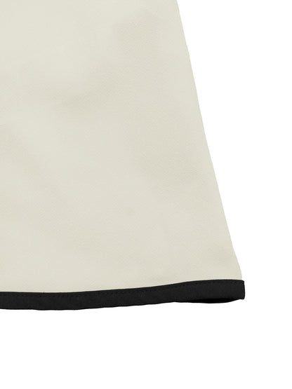 Colorblock Bow Tie French Chic Midi Dress for Women