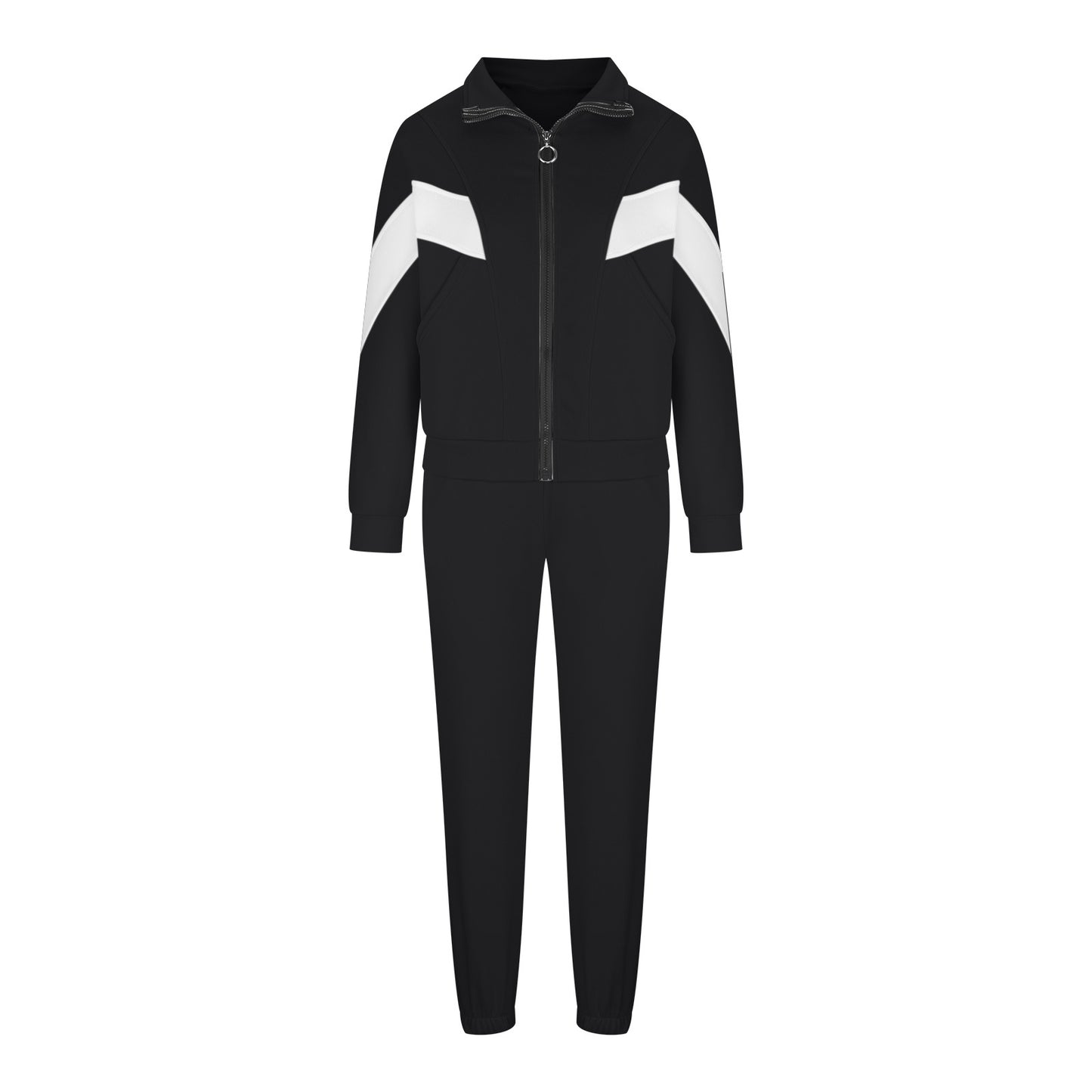 Women's Oversized Color Block 2 Piece Jogger Sweatsuit