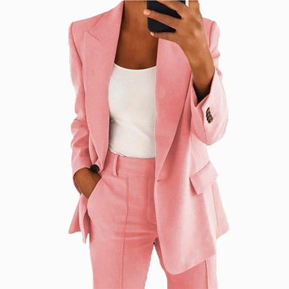 Women's 2 Piece Blazer Pants Set Business Casual