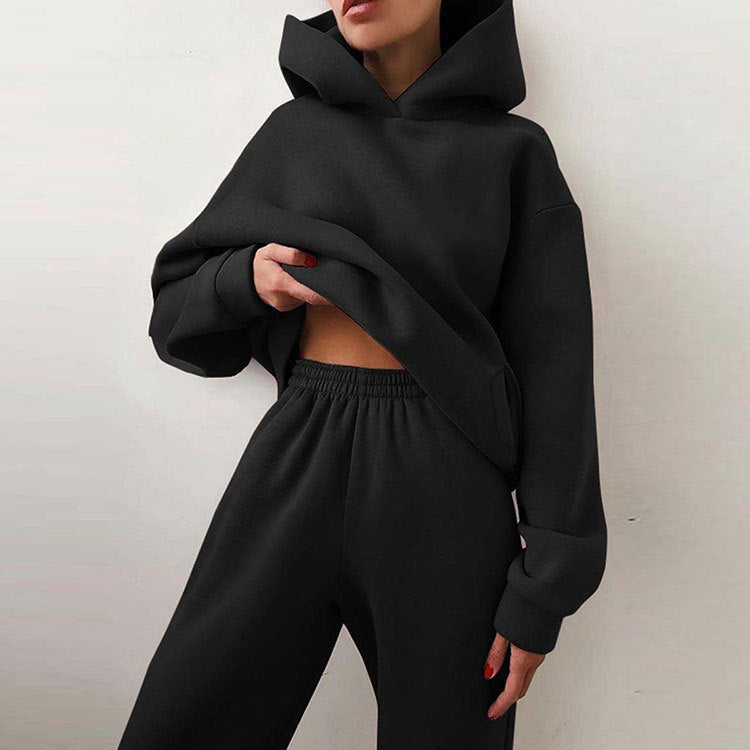 Womens Oversized Hoodie Sweatpants Set Casual Streetwear