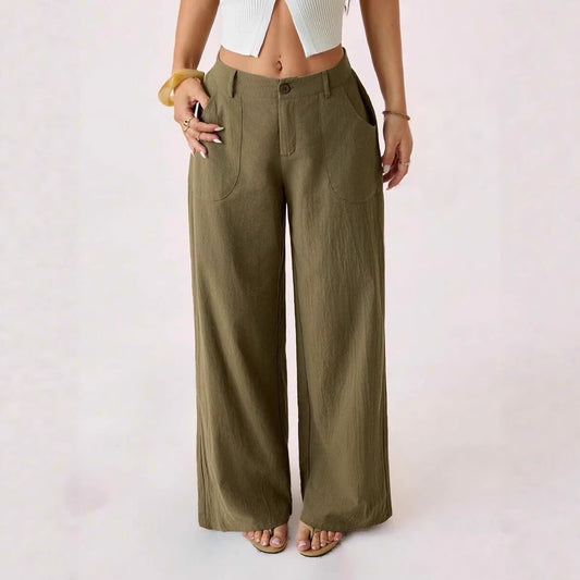 Women's Wide Leg Pants Casual Loose Fit with Pockets