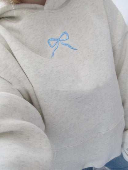 Women's Coquette Bow Oversized Hoodie Pullover