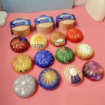 4th of July Dumpling Shape Squishy Foam Stress Relief Toy Set