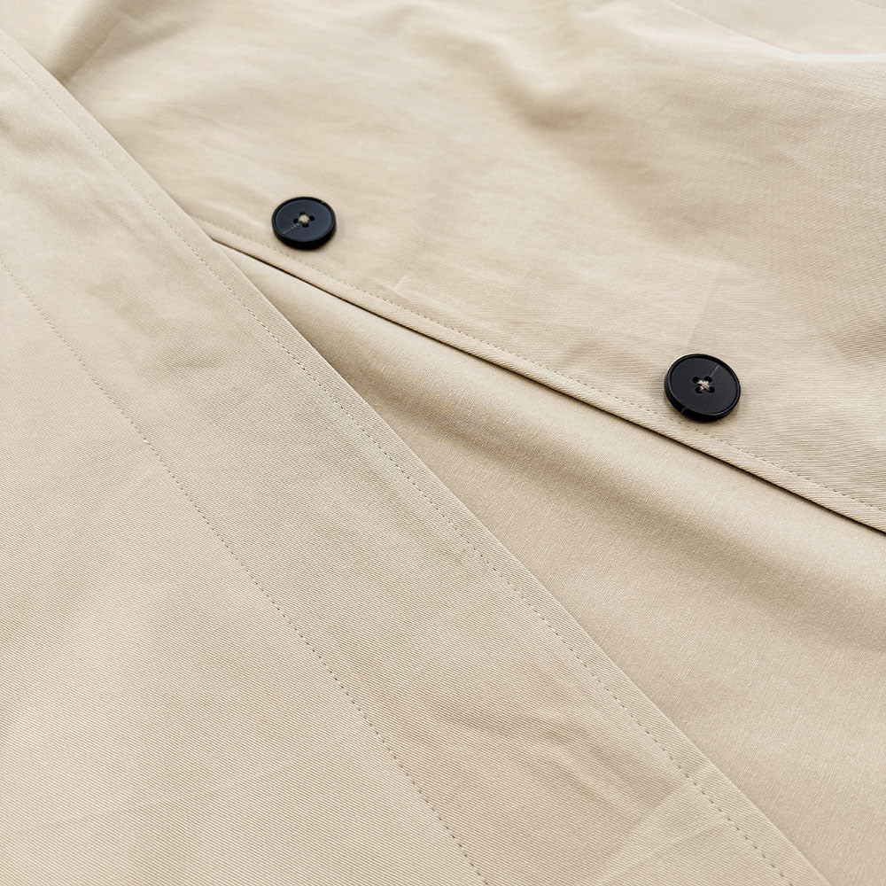 Women's Oversized Long Khaki Trench Coat