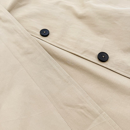 Women's Oversized Long Khaki Trench Coat