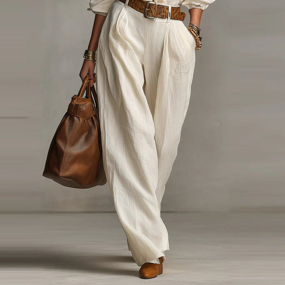 Women Two Piece Button Down Shirt & Pants Set