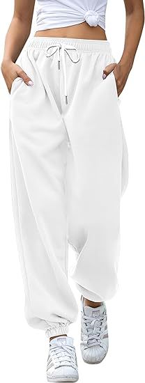 High Waist Loose Fit Sweatpants | Casual Jogger Pants Women