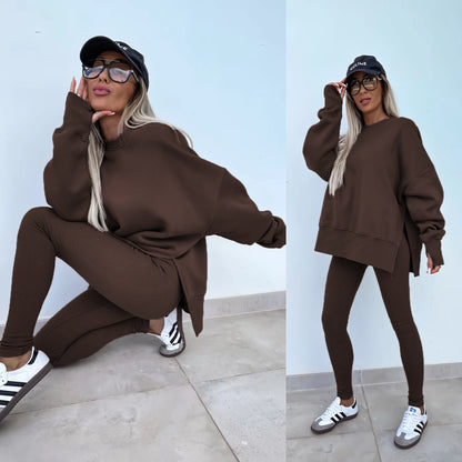 Oversized Sweatshirt and Leggings Two Piece Set