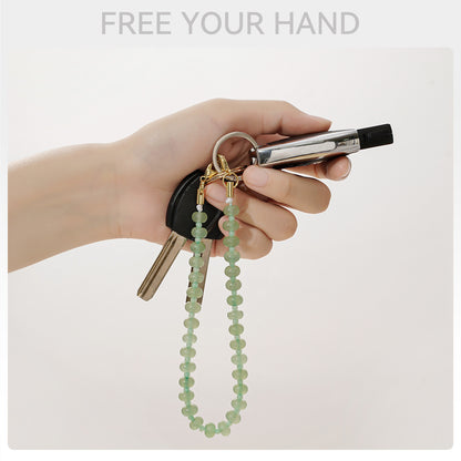 Handmade Natural Stone Beaded Phone Chain Strap