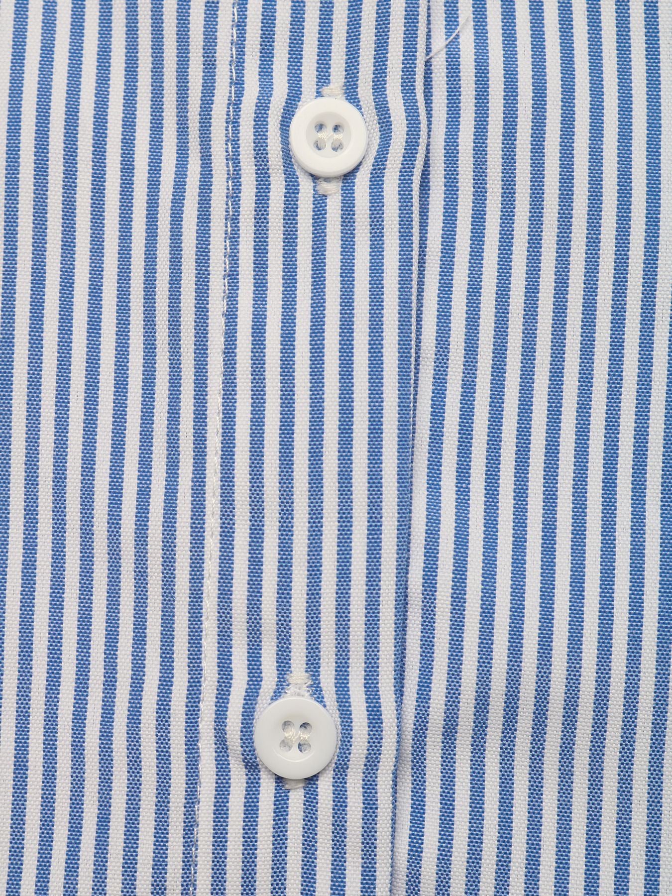 Striped Embroidered Ruffle Sleeve Button Down Blouse