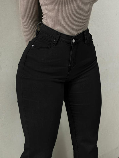 Light Blue High Waist Stretch Flare Jeans