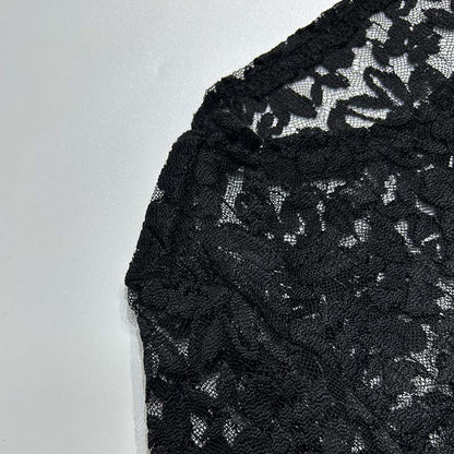 Sexy Sheer Lace Long Sleeve Bodycon Maxi Dress