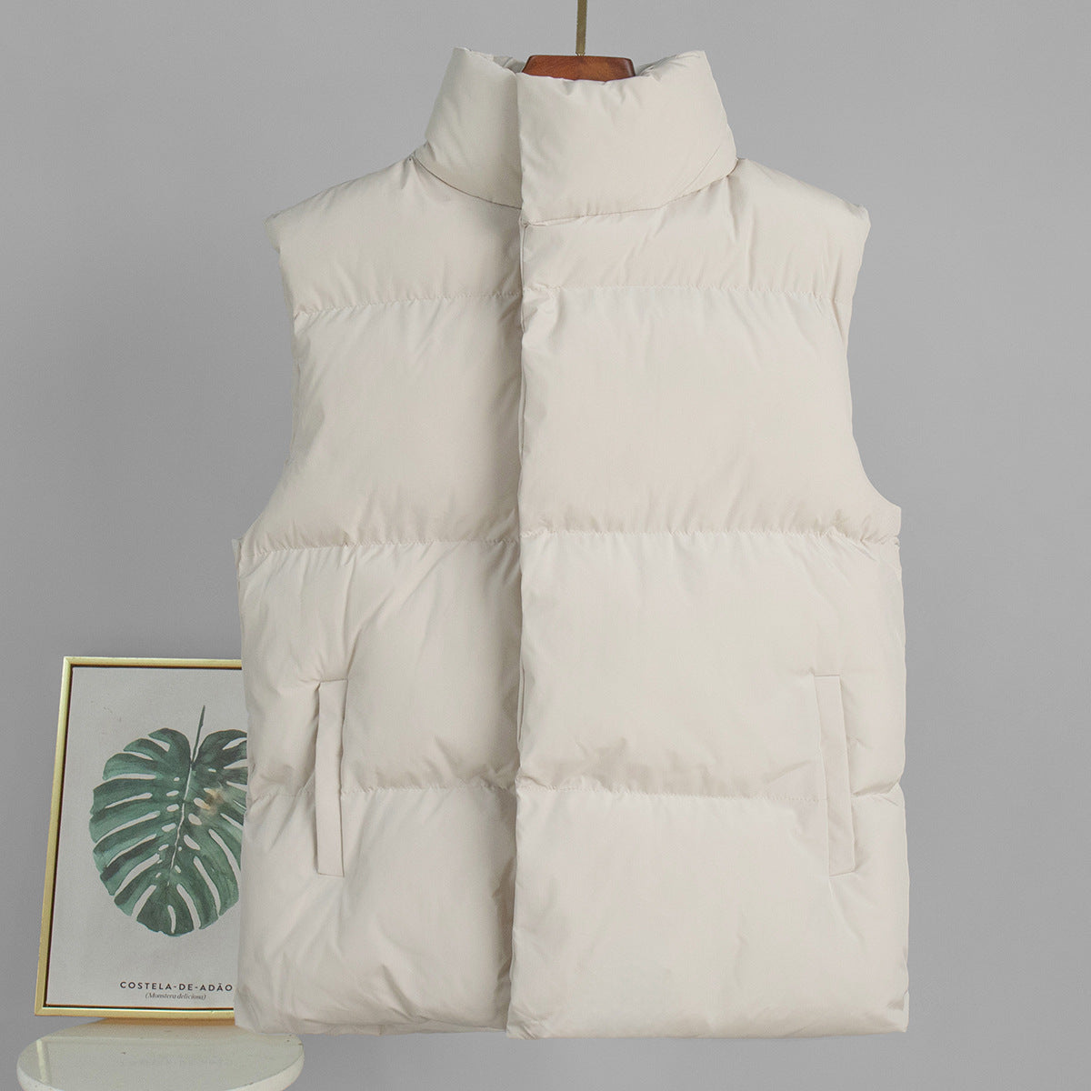 Women's Oversized Puffer Vest Quilted Layering Jacket