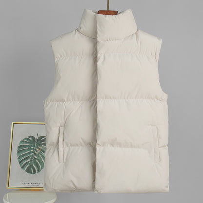 Women's Oversized Puffer Vest Quilted Layering Jacket
