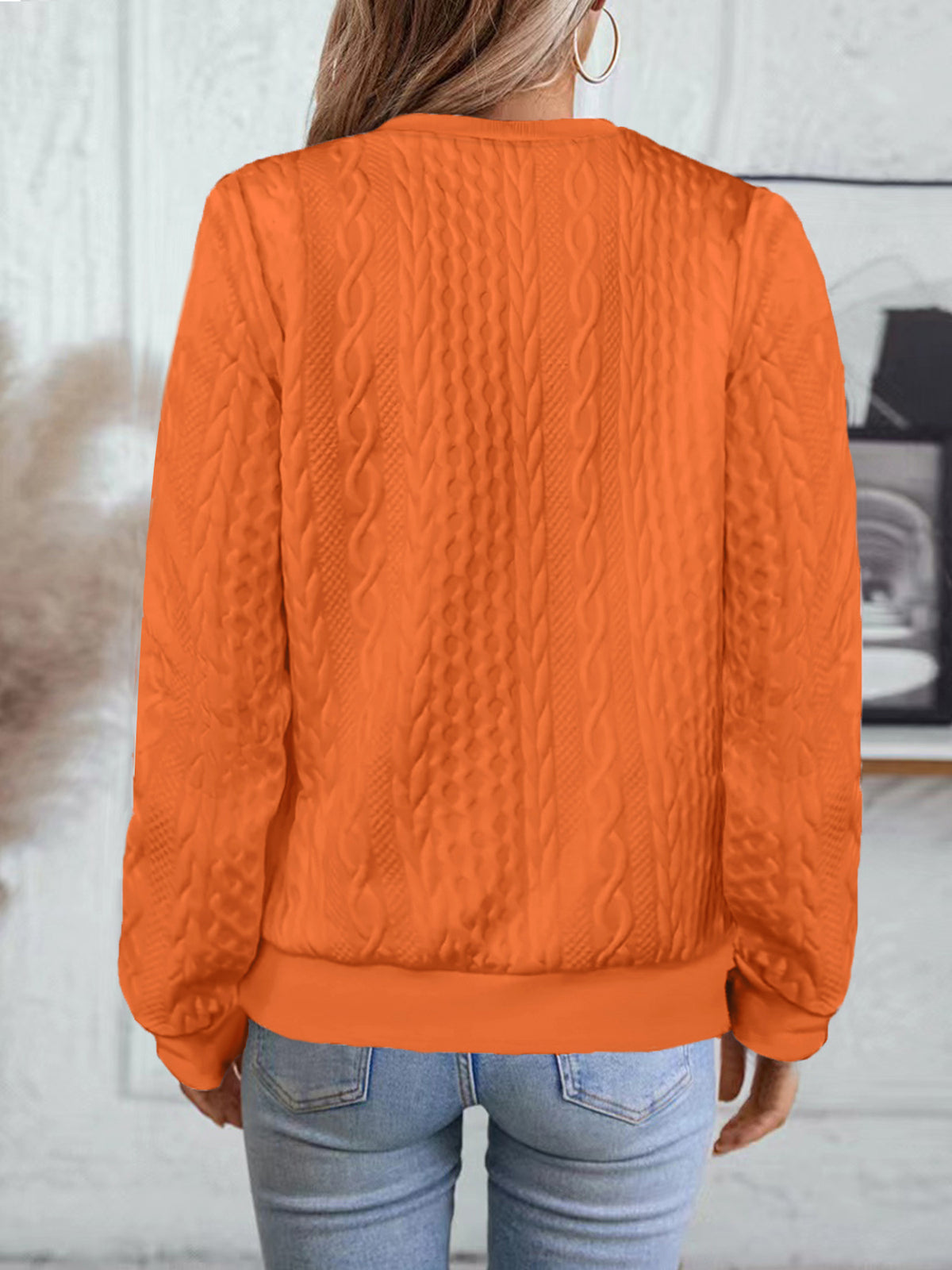 Women's Quarter Zip Pullover Sweatshirt Long Sleeve Casual