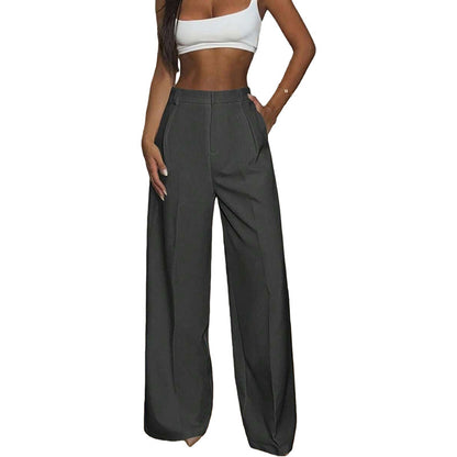 High Waisted Wide Leg Dress Pants Casual Work Trousers