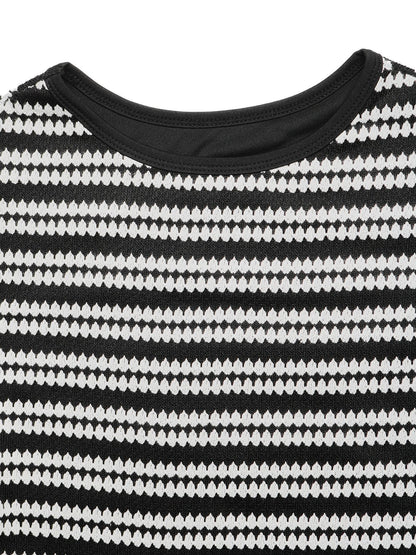 Striped Sleeveless Ribbed Knit Bodycon Maxi Dress