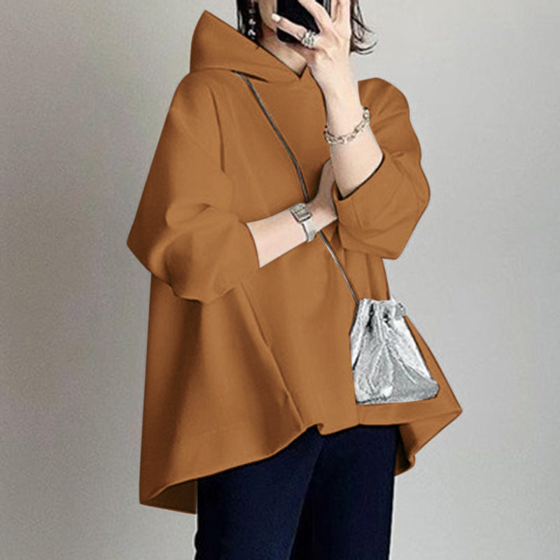 Women's Oversized Hoodie Tunic Long Sleeve Pocket Top