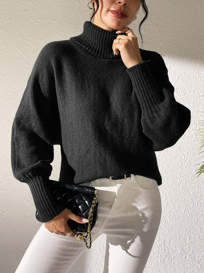 Women's Bottoming Shirt Autumn and Winter Casual Turtleneck Sweater