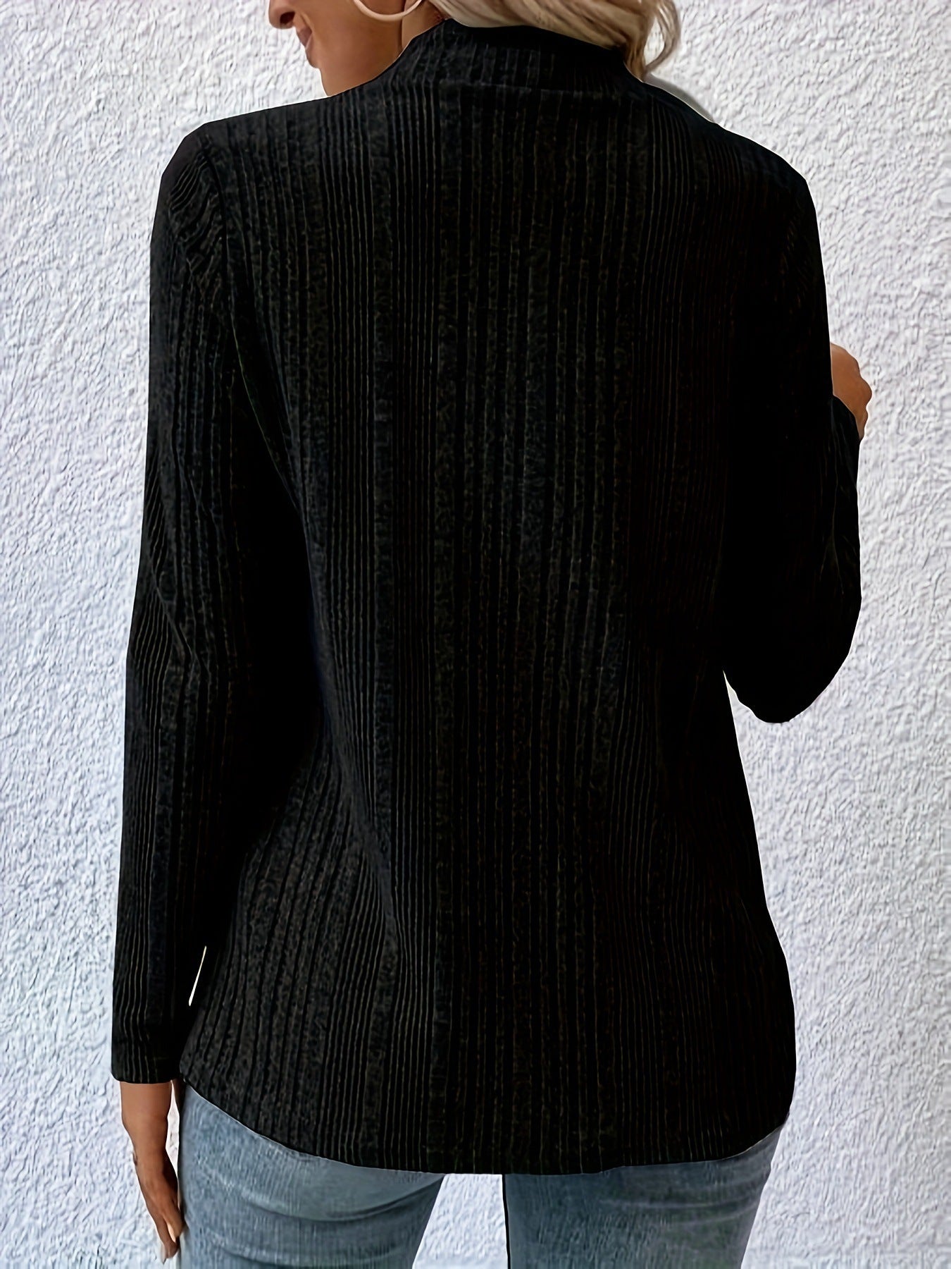 Women's Open Front High Low Cardigan Long Sleeve Knit