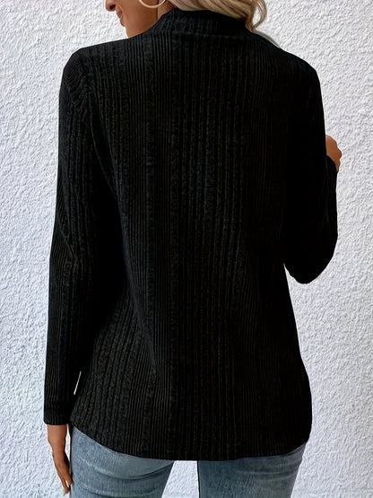 Women's Open Front High Low Cardigan Long Sleeve Knit