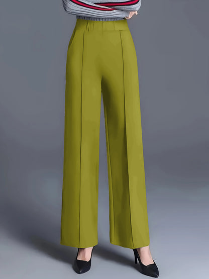Women's High Waisted Wide Leg Dress Pants with Pockets