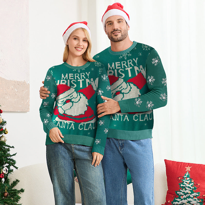 Family Matching Christmas Santa Knit Sweater Set