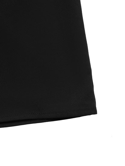 Black White Sleeveless Jumpsuit Elegant Work Outfit