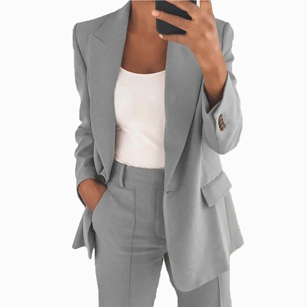 Women's 2 Piece Blazer Pants Set Business Casual