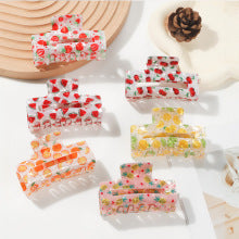 Assorted Christmas Clear Jelly Hair Claw Clips