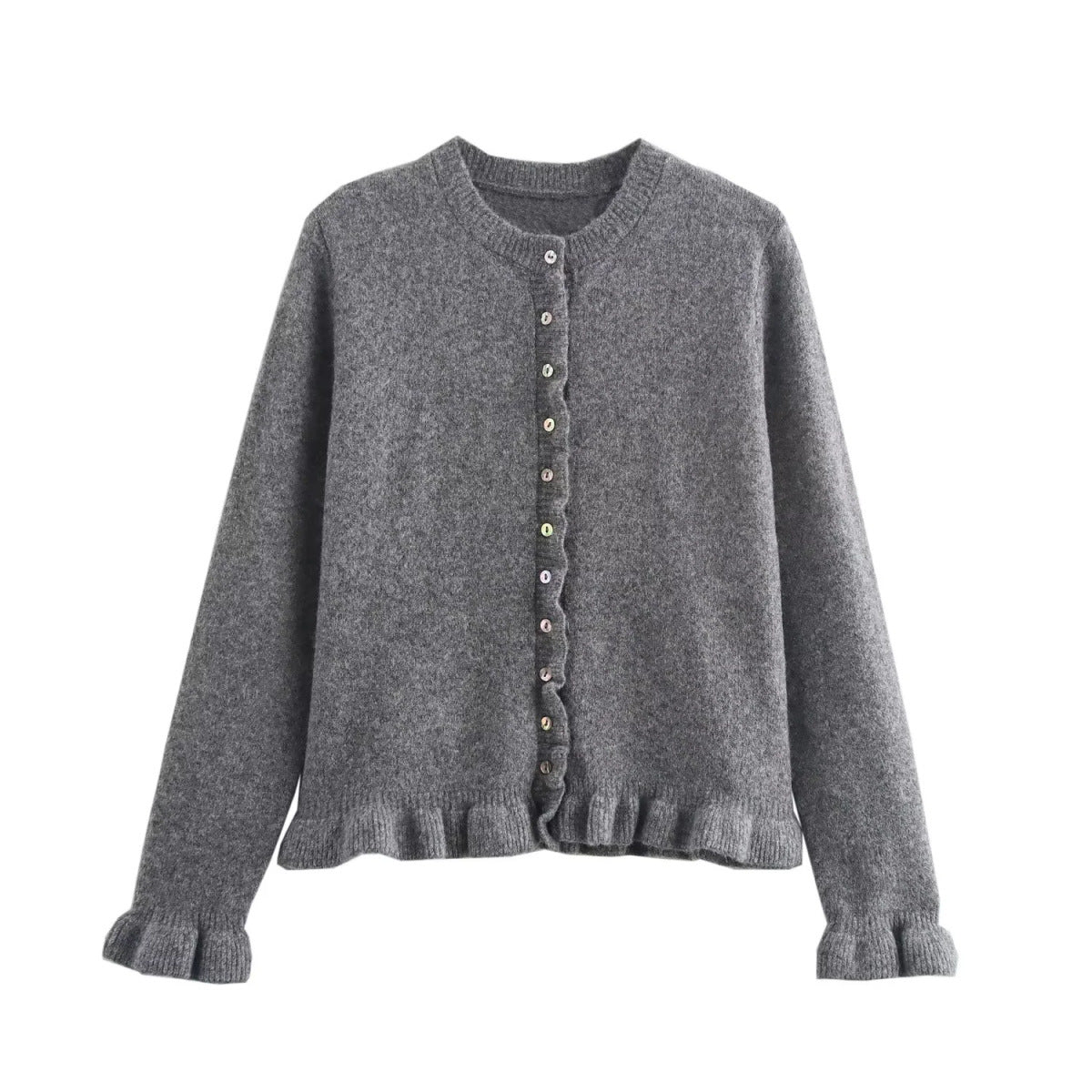 Women's Button Front Knit Cardigan Classic Layering Sweater