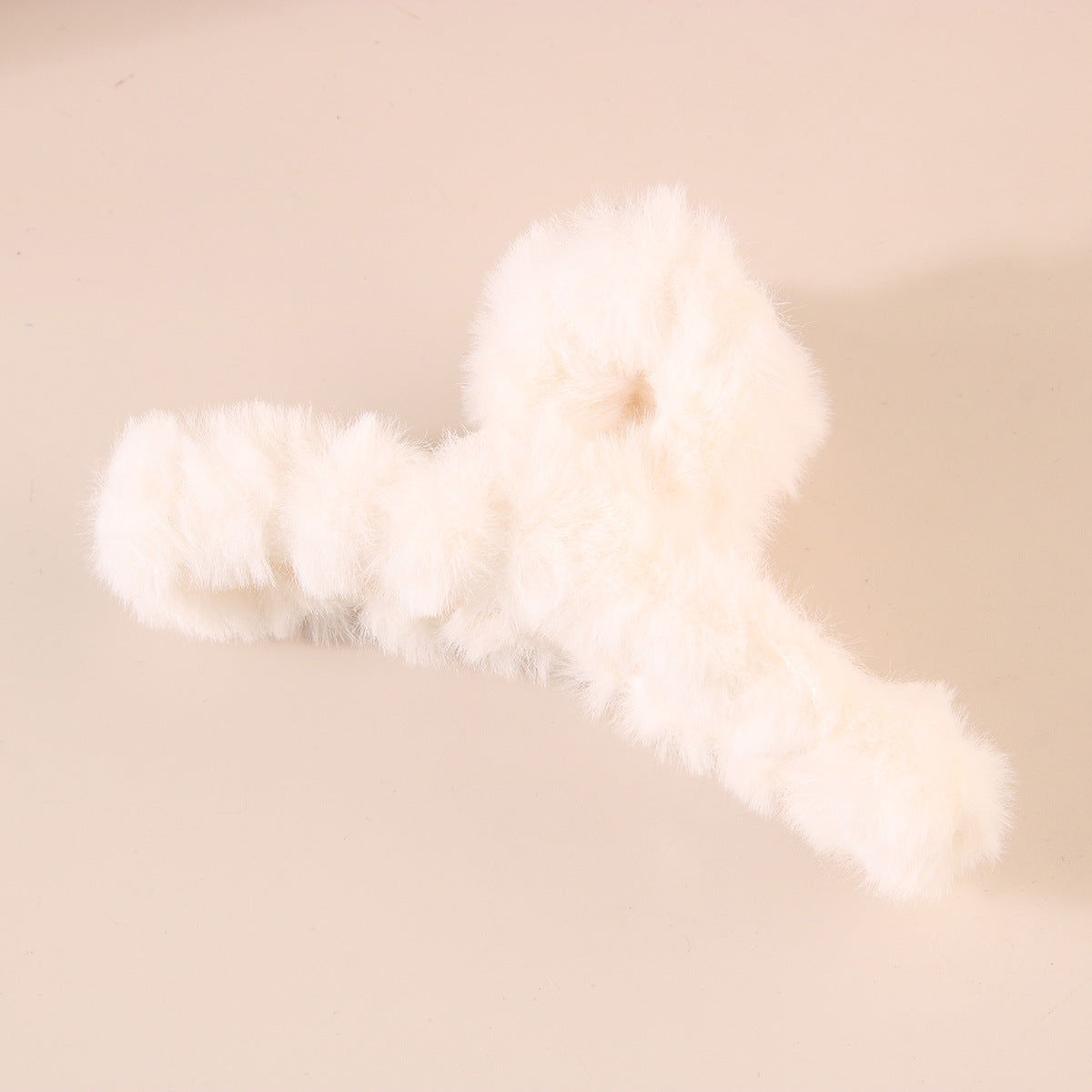 Fuzzy Large Hair Claw Clip for Thick Hair Winter Accessory