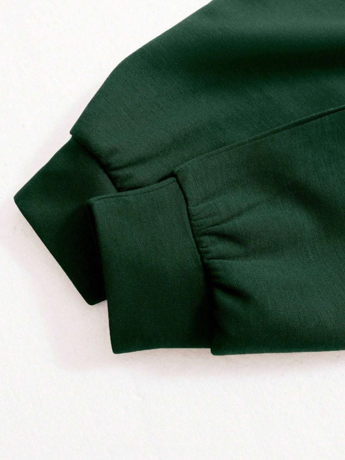 Women's Cropped Quarter Zip Drawstring Waist Sweatshirt