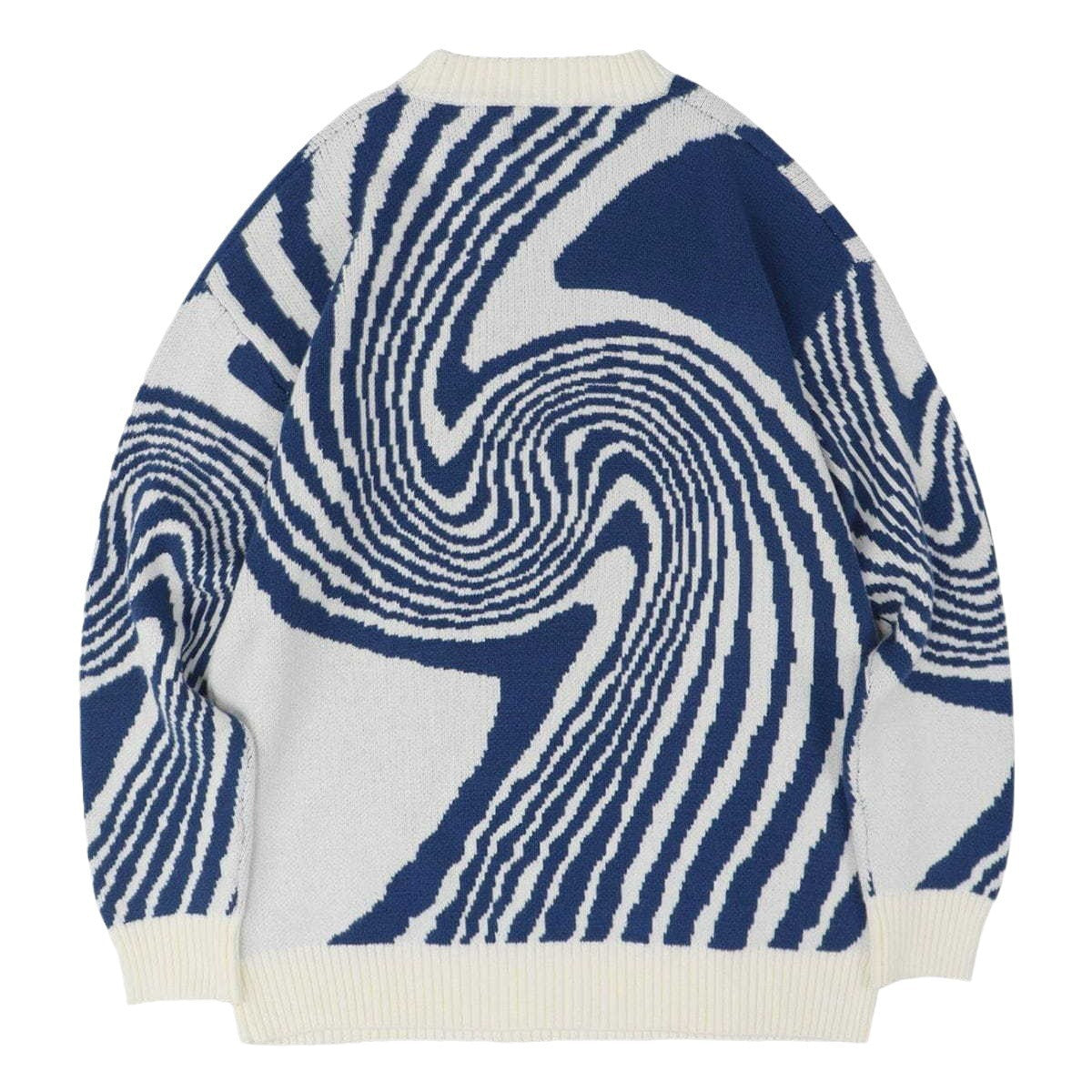 Women's Oversized Geometric Streetwear Sweater