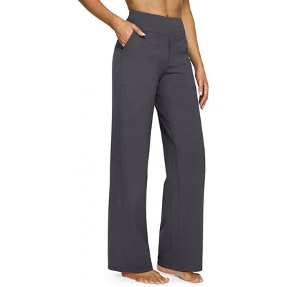 Women's High Waisted Wide Leg Pants Stretch Pull On